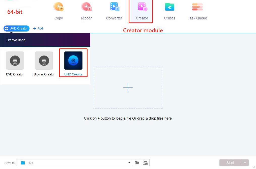 Step1 of create UHD