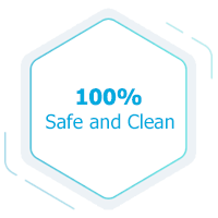 100% safe and clean